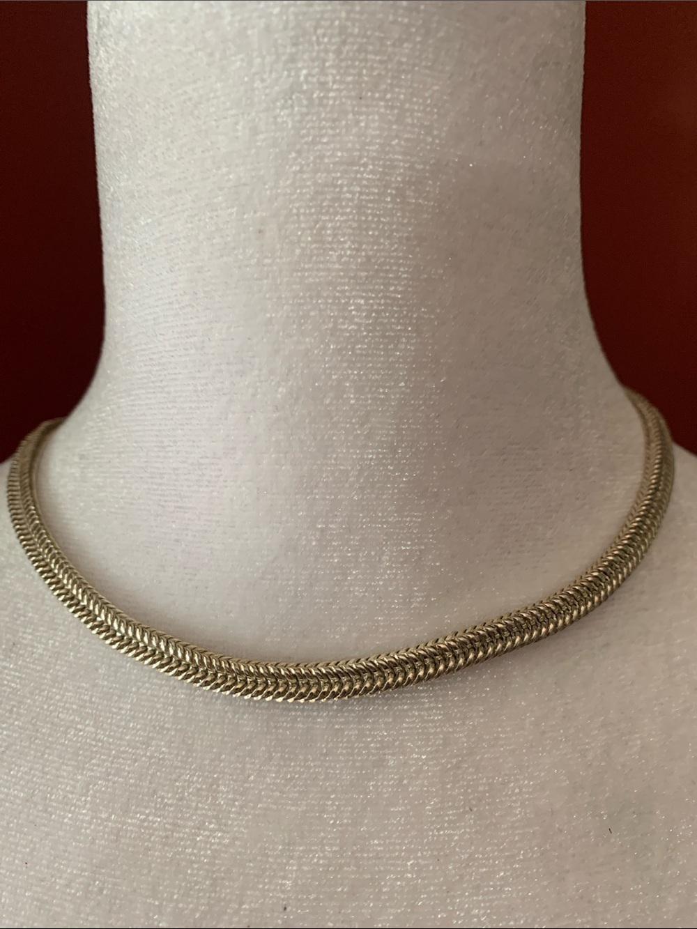 Anne Klein Silver-Tone Double Strand Braided Necklace